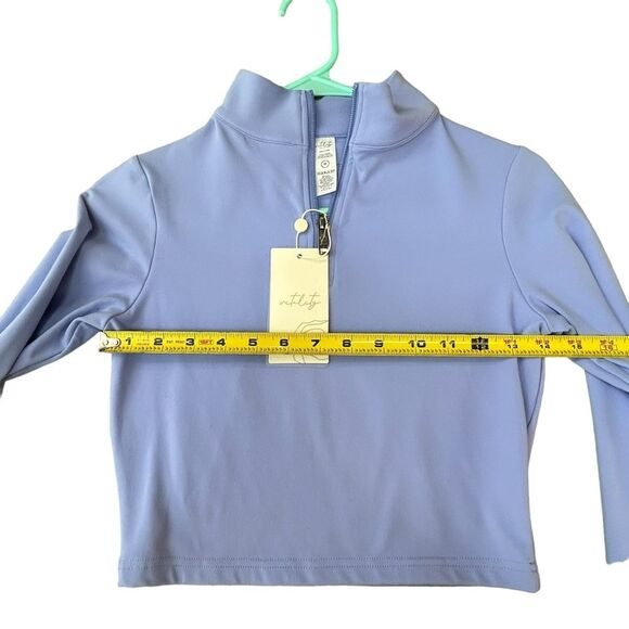 Balance Athletica Vitality Size M Refine Cropped Zip Jacket Xenon Periwinkle New - Picture 5 of 9